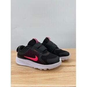 Nike Star Runner 5 Toddler Girls Sneaker Easy On Strap Running Black Pink Mesh